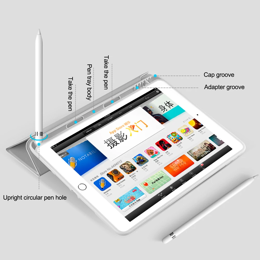 Чехол для iPad Air 3 10 5 ipad 9 7 2018 футляр тонкий мягкий Силиконовый ТПУ чехол умный режим