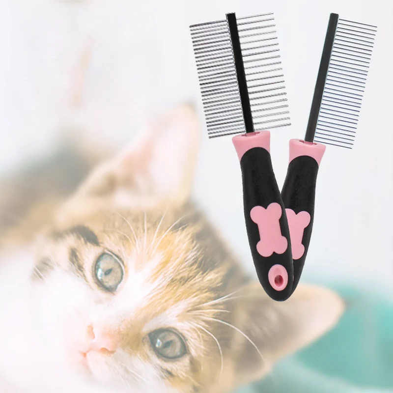 

Cat Comb Dog Remove Hair Brush Stainless Steel Grooming Tool Dogs Flea Brushes Puppy Grooming Fur Accessories Pets Products