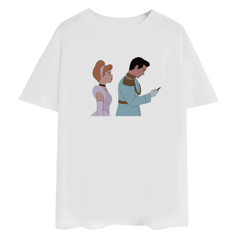 Женская одежда футболка забавные принцы из фильма Повседневная женская
