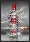 Дорожный батончик Водки Smirnoff, cobertizo de Pub, дорожный металлический, спиртовой для украшения дома, цвет красный