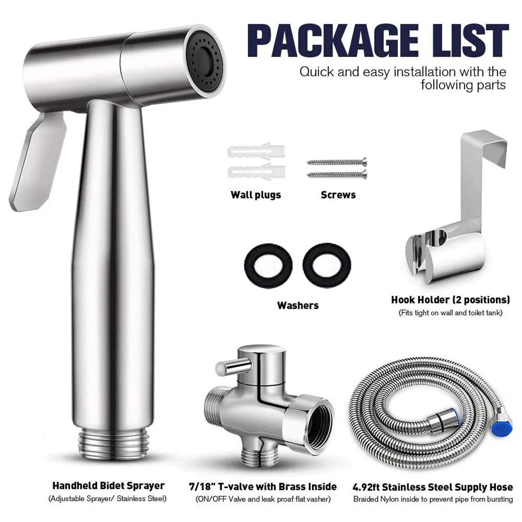 Набор смесителей для унитаза высокого давления ручной набор мытья биде