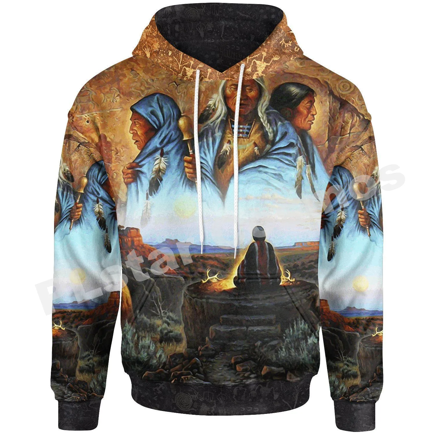 

PLstar Cosmos 3DPrint Newfashion Native Tribe Wolf Art Streetwear Long Sleeve Unisex Men/Women Funny Hoodies/Sweatshirt/Zip T-20