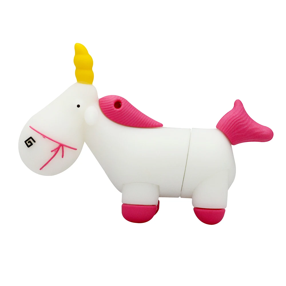 Pendrive 256 ГБ единорога из мультфильма Memory Stick 128 Usb флэш накопитель 4 8 оперативной