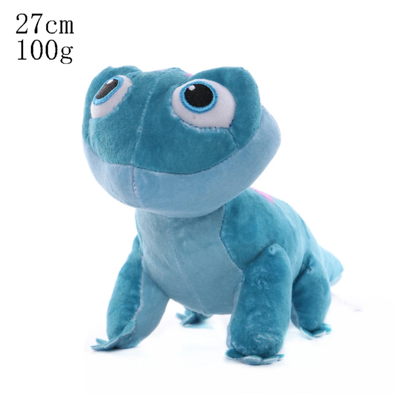 Disney Frozen 17-27CM Bruni Elsa Olaf Plush Toys Chameleon Anime Cartoon Figure Kawaii Keychain Pendant Children's Toy Birthday | Игрушки