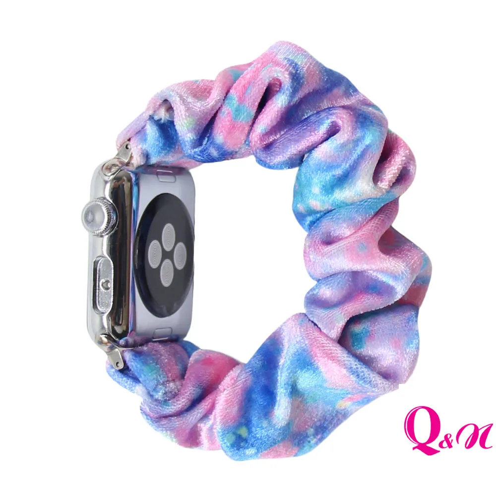 Новая мода резинка для волос эластичный ремешок часов Apple Watch 38 мм/40 мм серия 5 4 3 2 1