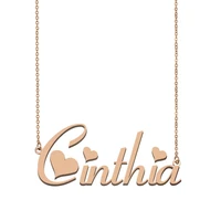 cinthia name necklace custom name necklace for women girls best friends birthday wedding christmas mother days gift