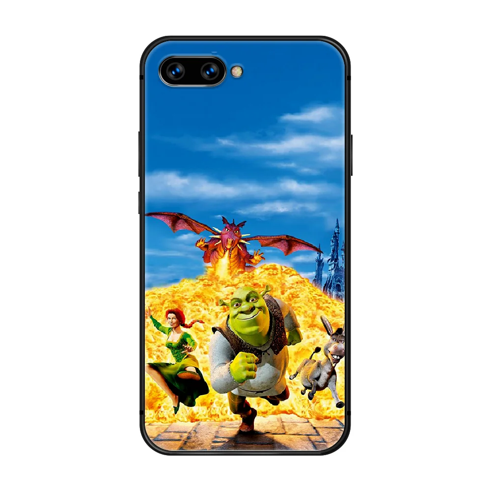 

Cartoon monster Shrek Phone Case Cover Hull For HUAWEI honor 8 8c 8a 8x 9 9a 9x V10 MATE 10 20 I lite pro black cover 3D back