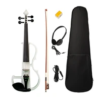 exquisite solid wood 44 electric violin with storage bag bow rosin headphone