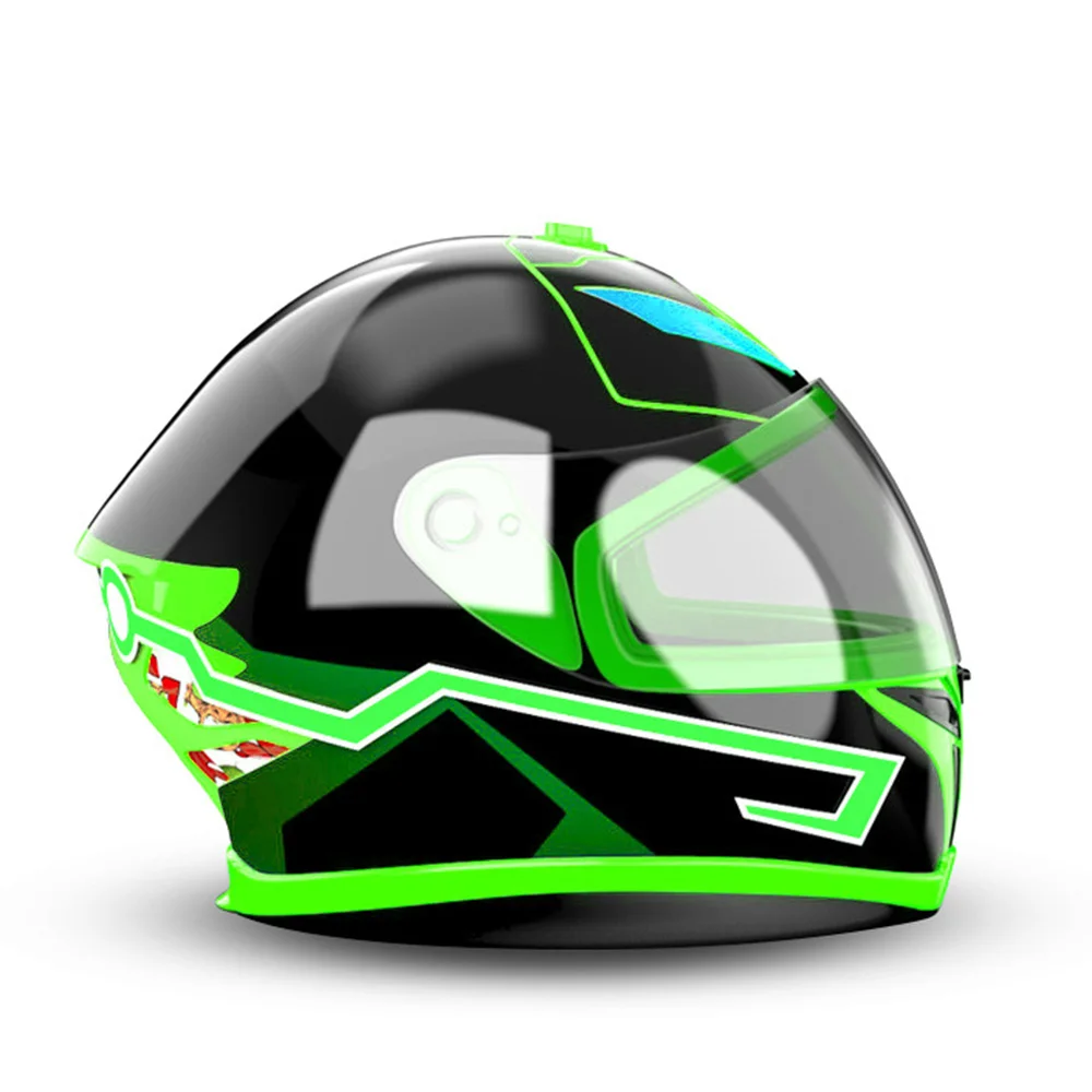 Новое поступление мотоциклетный шлем EL холодный свет световая полоса ночной