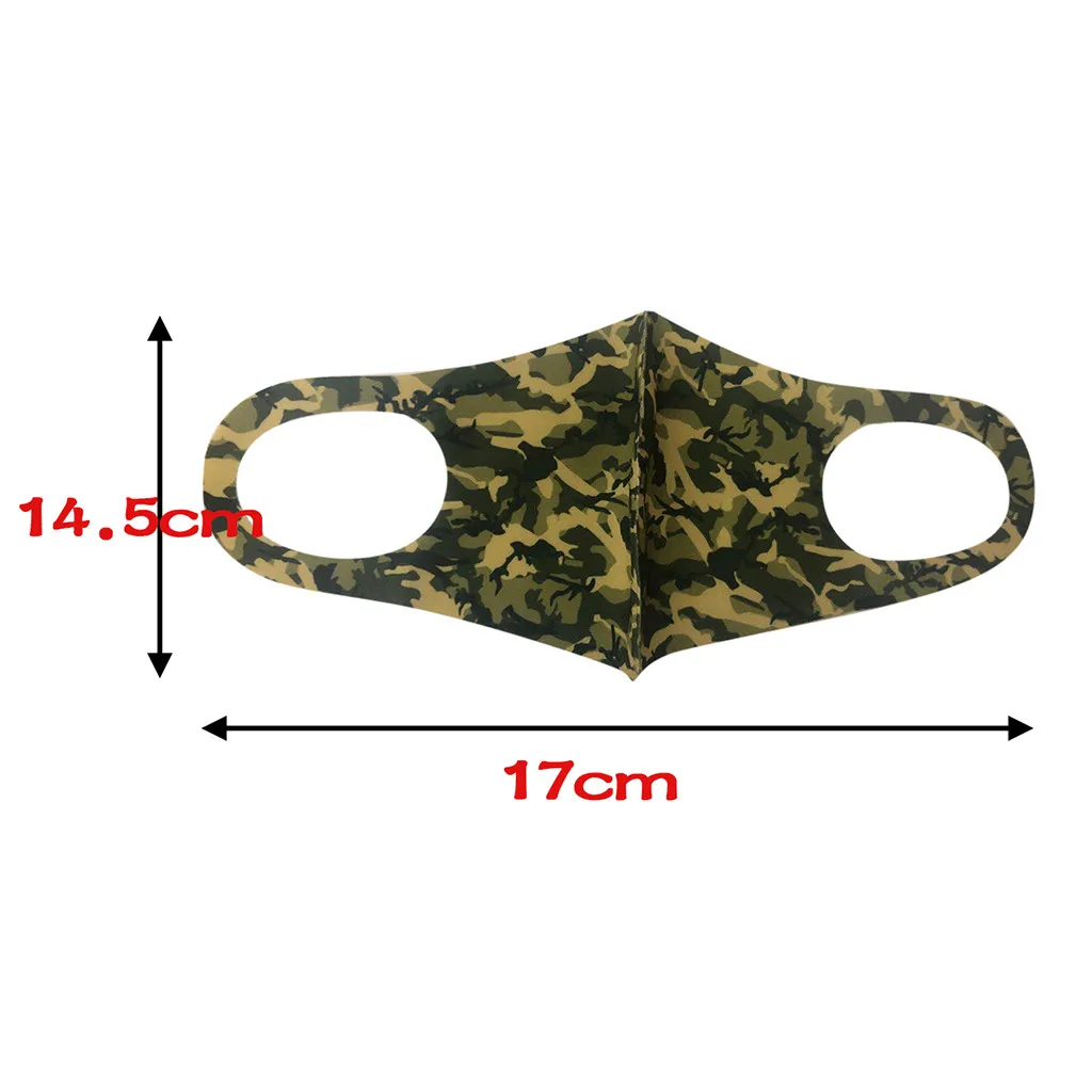 

Reusable mouth mask 1pc PM2.5 outdoor dustproof sunscreen mask Unisex printed breathable face mask Mouth-muffle mascarillas#E1