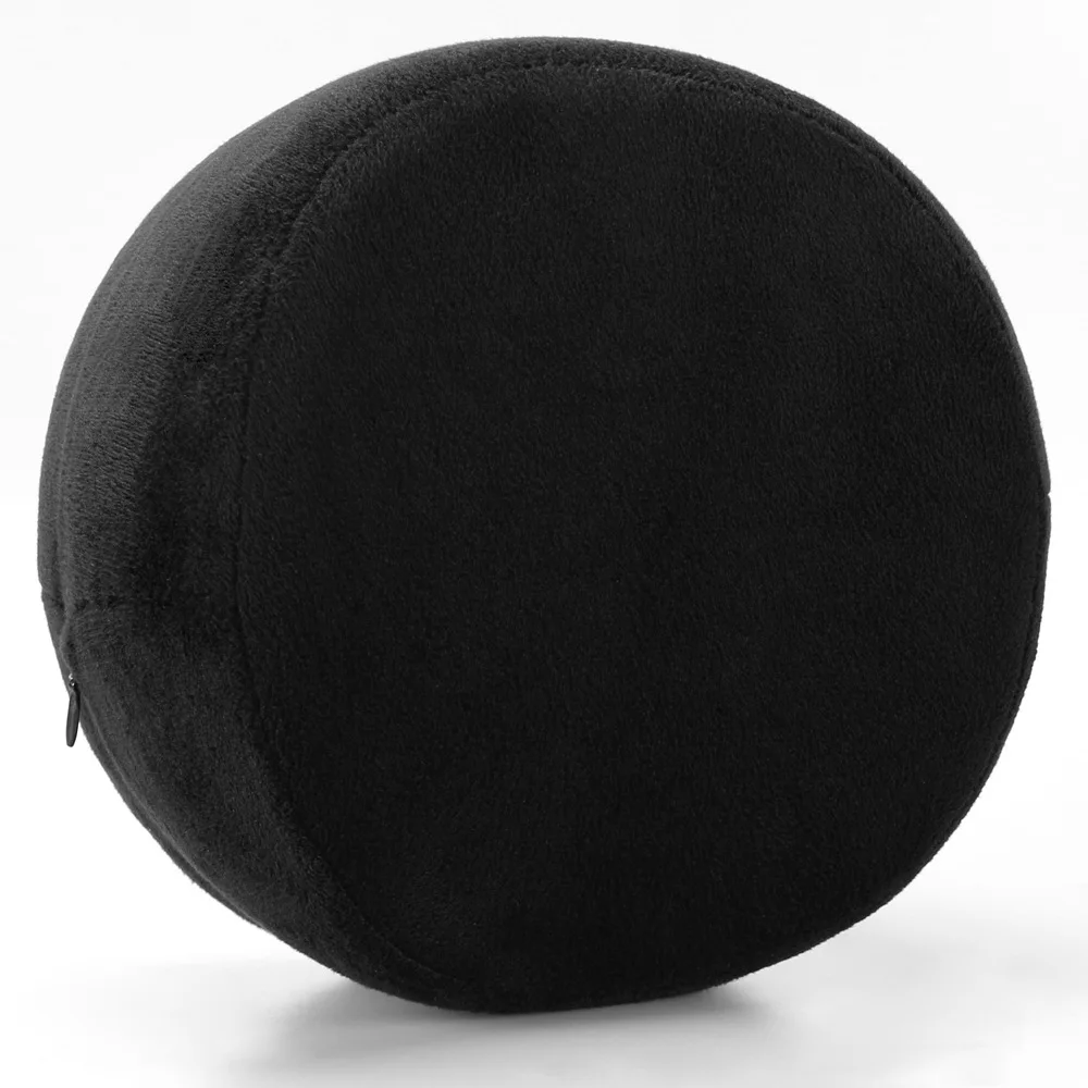 black Round Ортопедическая подушка для ног из пены с эффектом памяти, подушка для расслабления мышц бедра, коленного сустава, боковые шпалы, подушка для облегчения боли в спине - Цвет: black Round