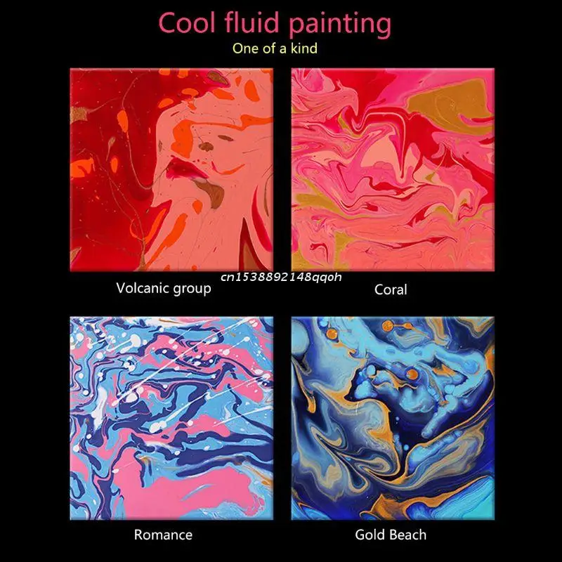 

60ML Pigment Acrylic Paint Pouring Medium Silicone Oil for artist DIY Art Supplies Dropship