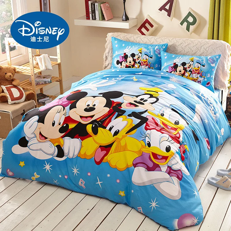 Комплект постельного белья Disney Mickey Minnie Mouse одеяло/пододеяльник простыня
