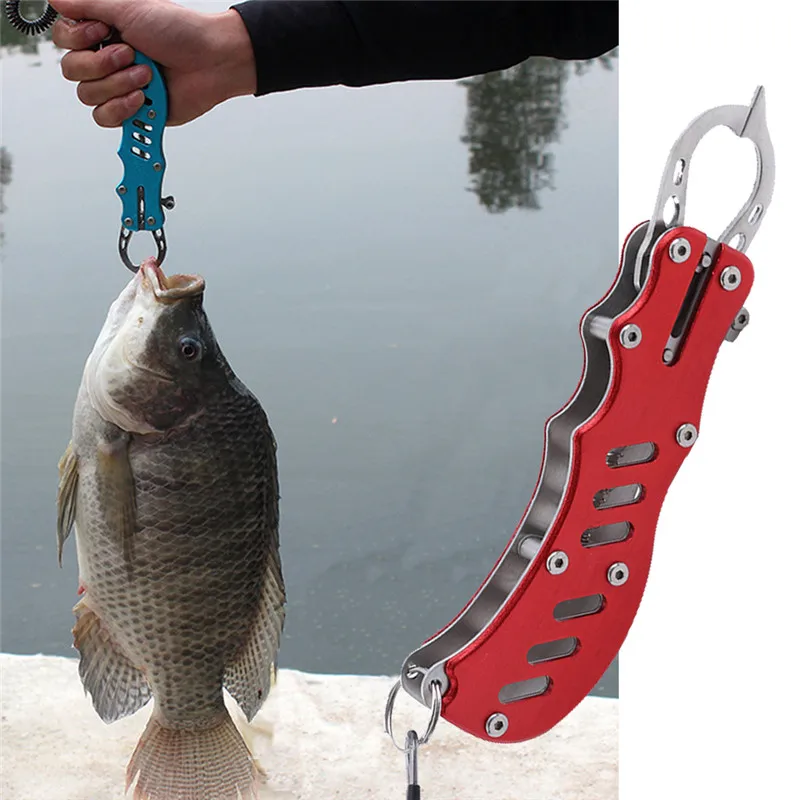 

Stainless Steel Fishing Pliers Fish Lip Gripper Grabber Controller Hook Remove Lure Fishing Tackle Tool
