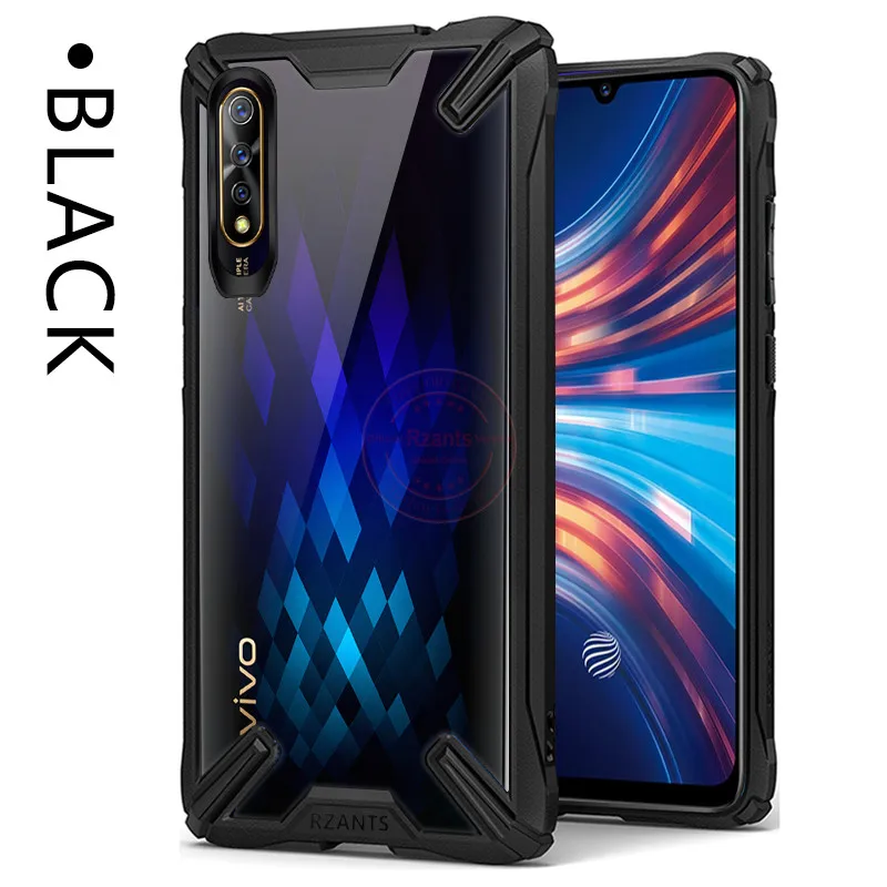Противоударный чехол для Vivo V17 iQOO Neo S1 Y7s Z5 Z1x из поликарбоната и ТПУ с воздушной