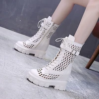 boots womens cool inner high fall 2021 new thick soled locomotive boots versatile white medium boots