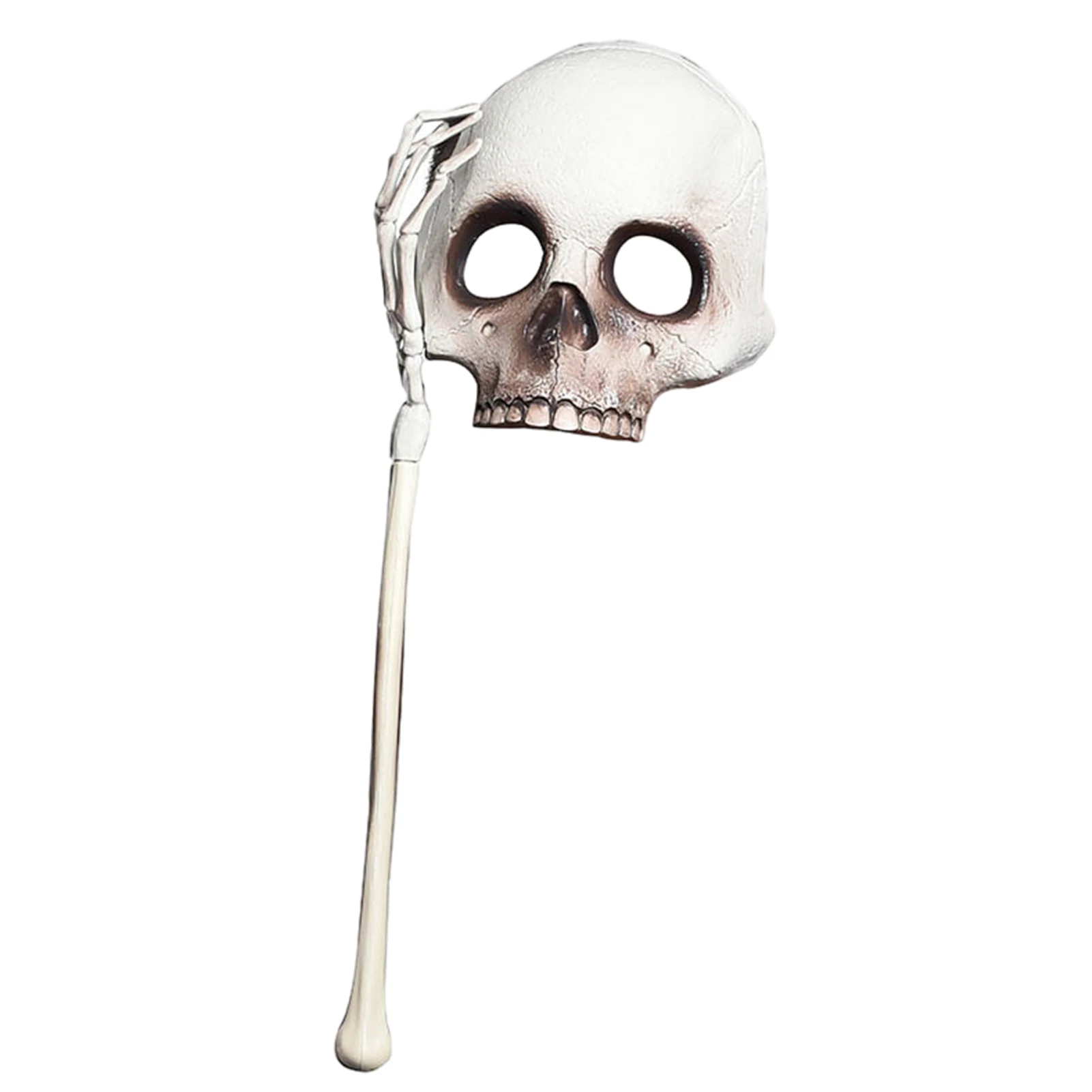 

Scary Skull Hand-Held Masque Halloween Festival Skeleton Masque Creative Toys Performance Masquerade For Costume Party Supplies