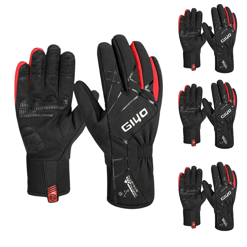 

GIYO Winter Cycling Gloves Thicken Plus Velvet Windproof Warm Gloves Motorcycle MTB Road Bike Gloves For Women Men