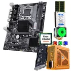 Материнская плата HUANANZHI X58 LGA1366 комбо процессор Intel Xeon X5650 с кулером ОЗУ 16 Гб (2*8 ГБ) 500 Вт PSU ТБ HDD видеокарта GTX750Ti 2GD5