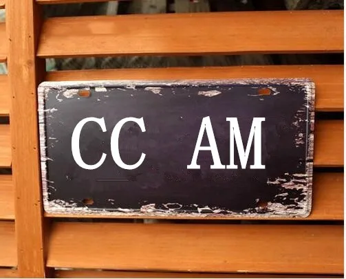 

High Quality Spain Europe Metal painting Vintage Bar Cafe Decor 15x30CM Free shipping