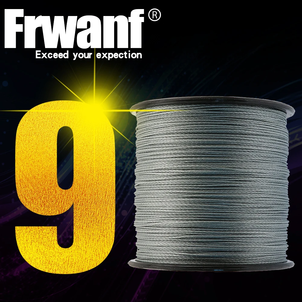 

Frawnf 9 Braid Braided Fishing Line Japan Super Strong Multifilament Fishing Lines 300M A braid of Braids Rod Wire 15-310LB