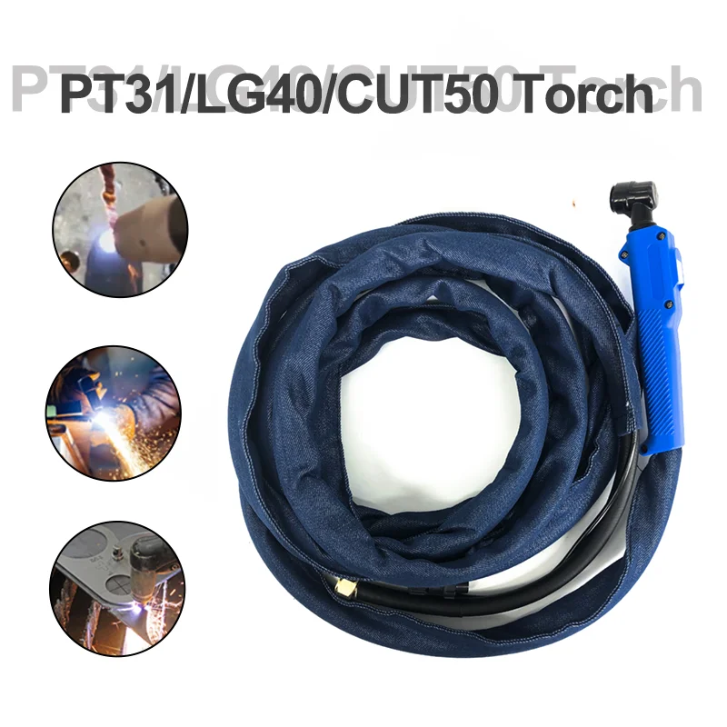 

Плазменный резак для воздушной плазменной резки, хорошая производительность, режущий факел 50-60 А, PT31,3 м/5 м/7 м, оборудование для плазменной р...