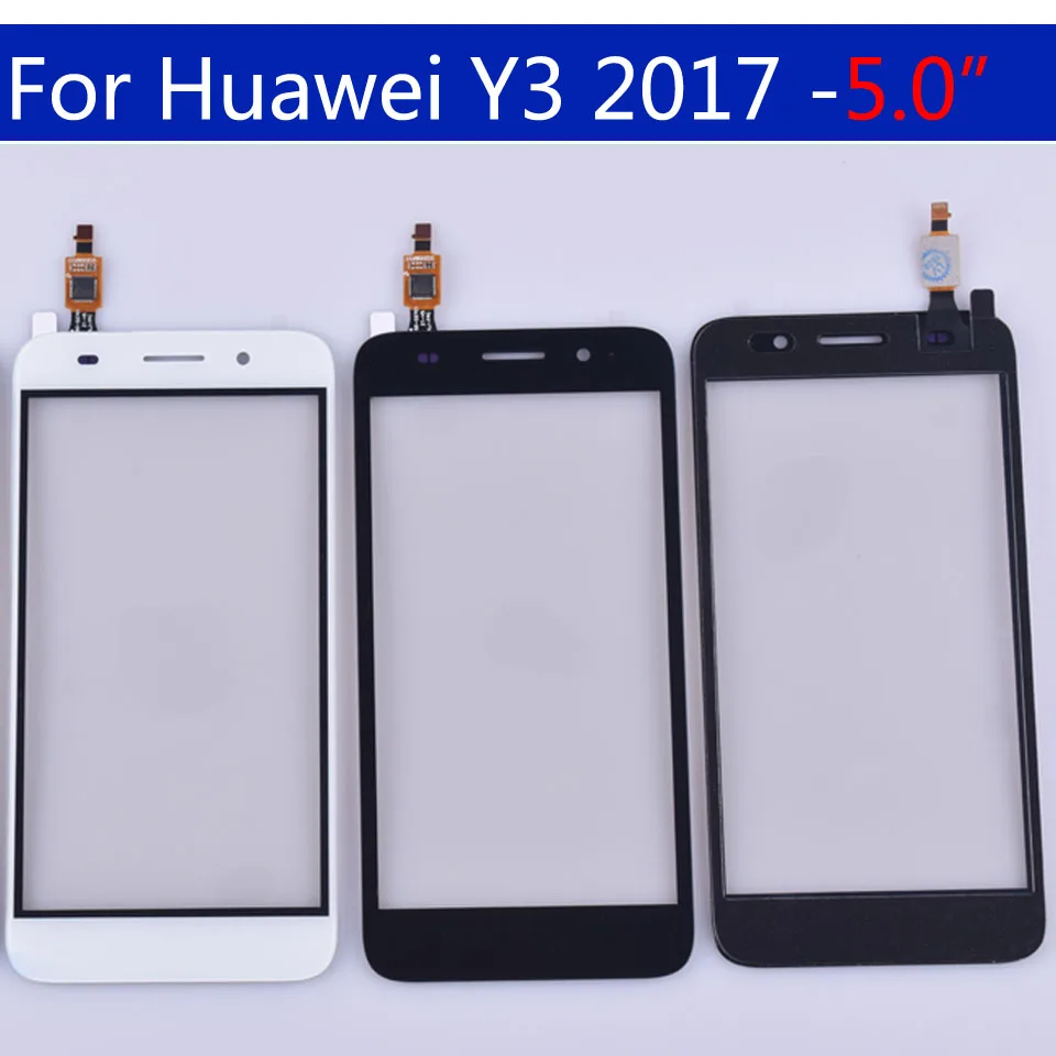 Сенсорный экран 5 0 дюйма для Huawei Y3 2017 дигитайзер передняя стеклянная панель CRO-L02