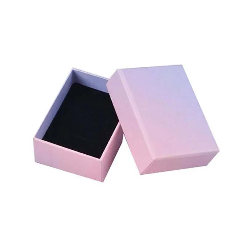 Цветная коробка 0 шт./лот для ювелирных изделий квадратный органайзер хранения