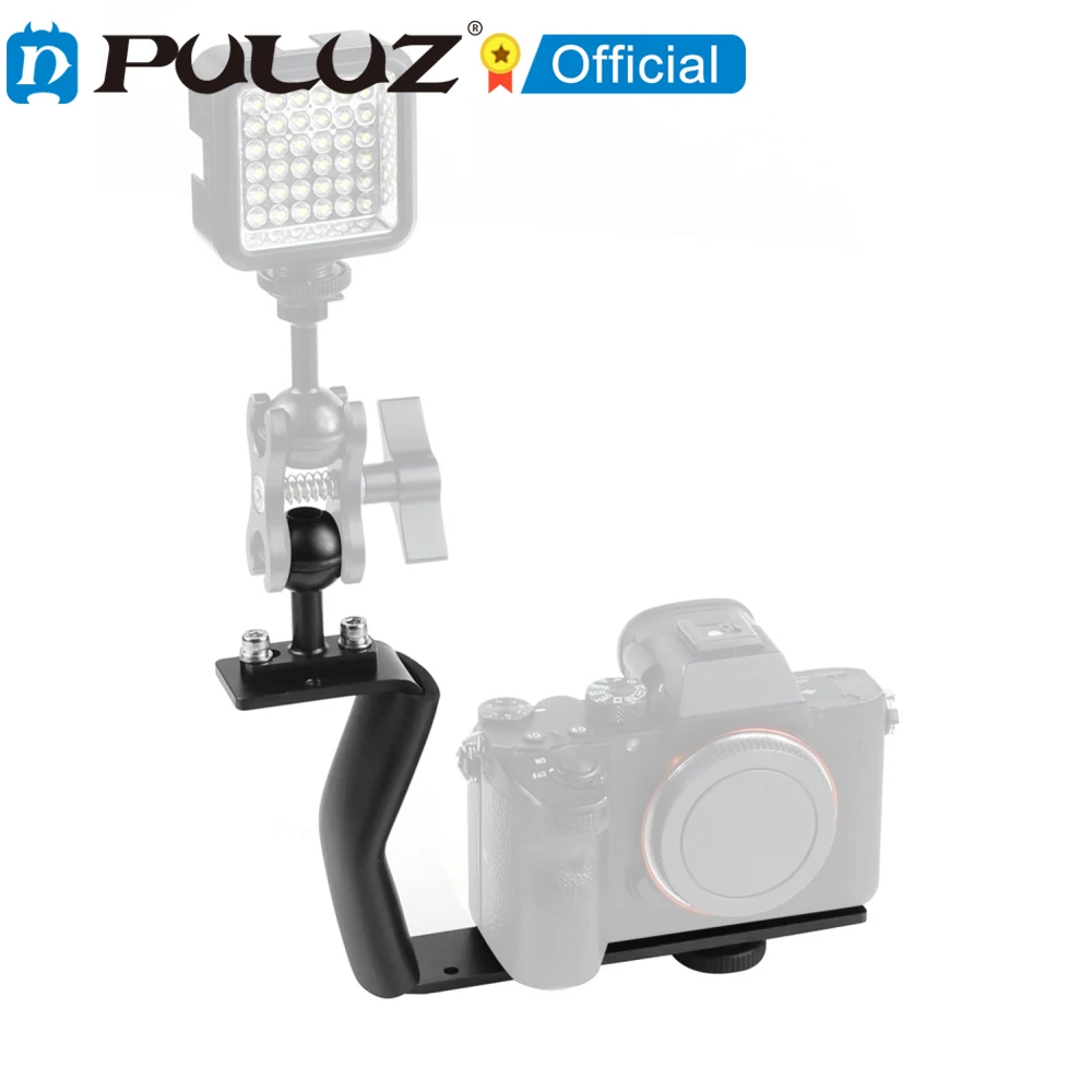 

PULUZ Z Shape Aluminum Alloy Handle Bracket Extension Arm Holder for Diving Underwater Photography System for Diving Case Cover