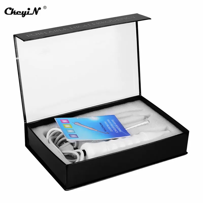 

4 in 1 Portable Skin Tightening High Frequency Current Electrode wand Glass Tube Spa Salon Beauty Spot Acne Remover Machine