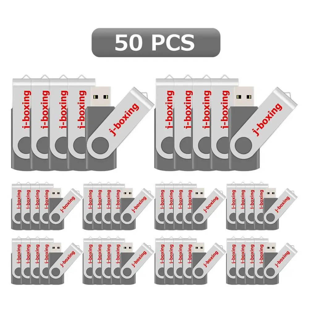 

J-boxing 50X 128MB USB Flash Small Capacity Swivel Flash Stick Pen Drive 128 mb Memory Stick for PC Mac Laptop Tablet USB Device