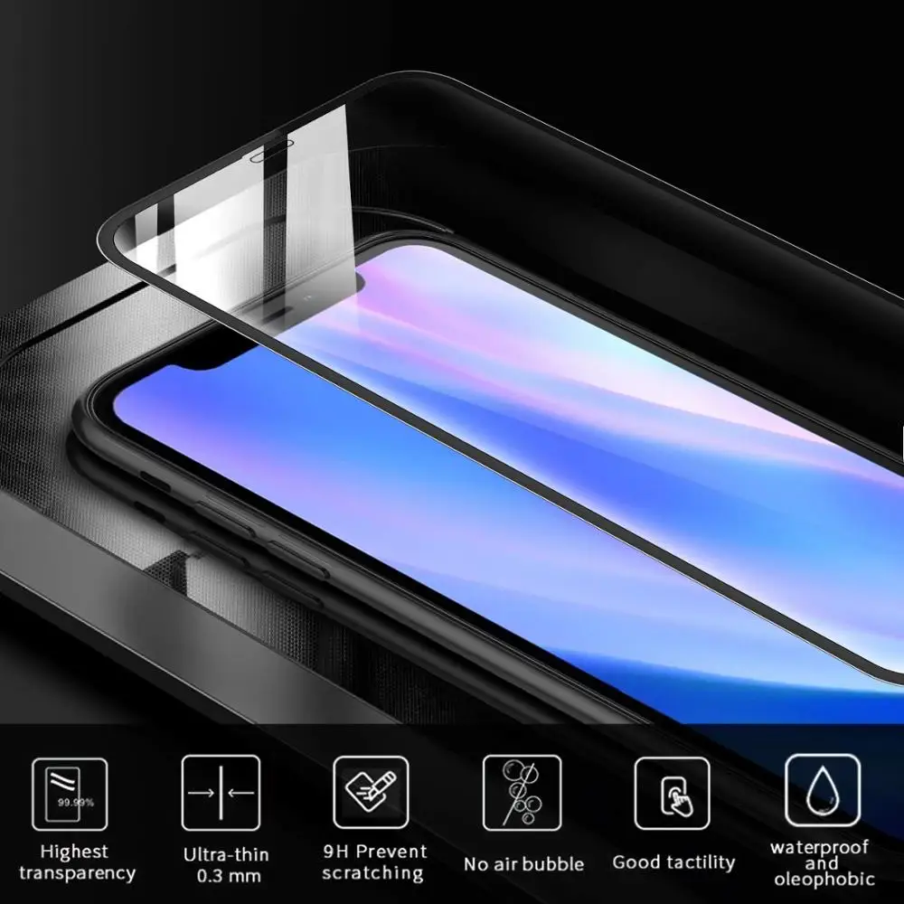 5D полное покрытие закаленное стекло для iPhone 11 Pro 2019 Защитное экрана Max защитная