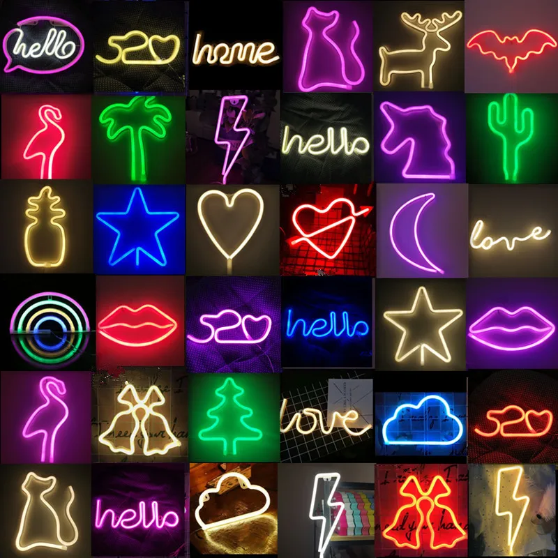 Светодиодная неоновая лампа светильник знак творческий для губ с буквенным