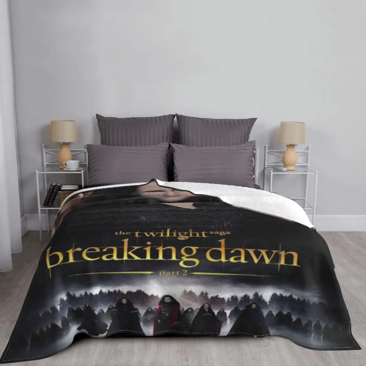 Одеяло из фильма Сумерки рассвета Сага зимнее теплое покрывало плюшевое ультра