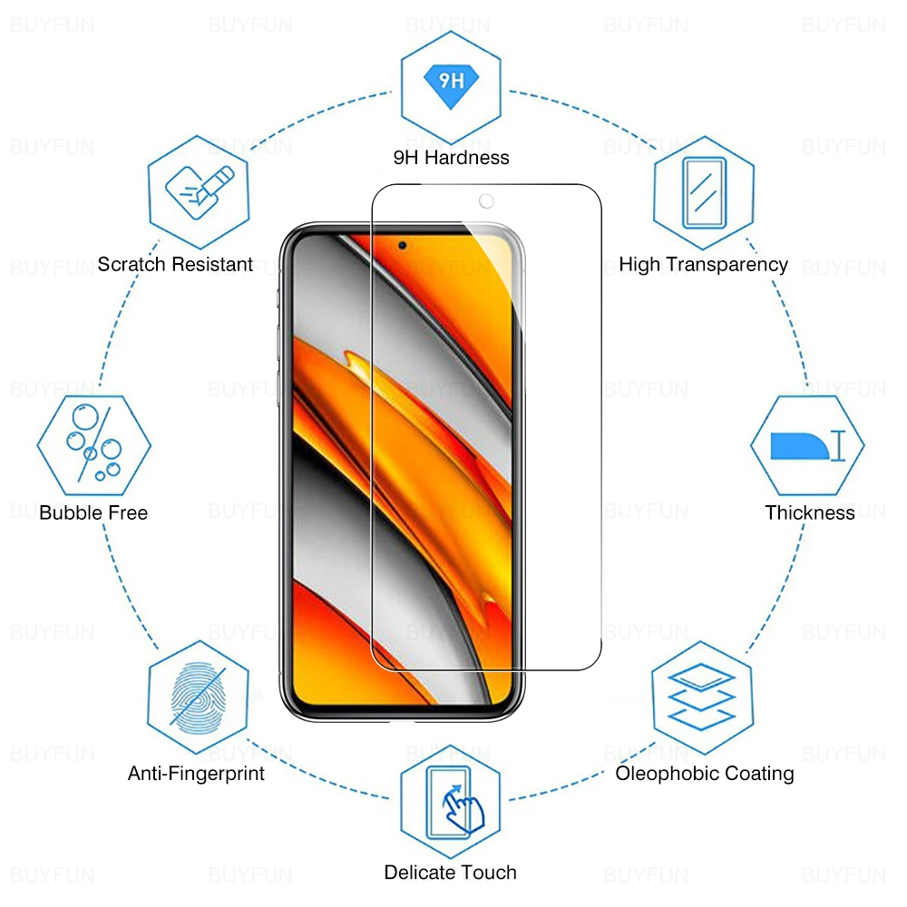 protective glass for xiaomi poco x3 pro nfc f3 f2 f1 cover shell for poxo m3 poko m3pro phone protection glass film cases fundas free global shipping