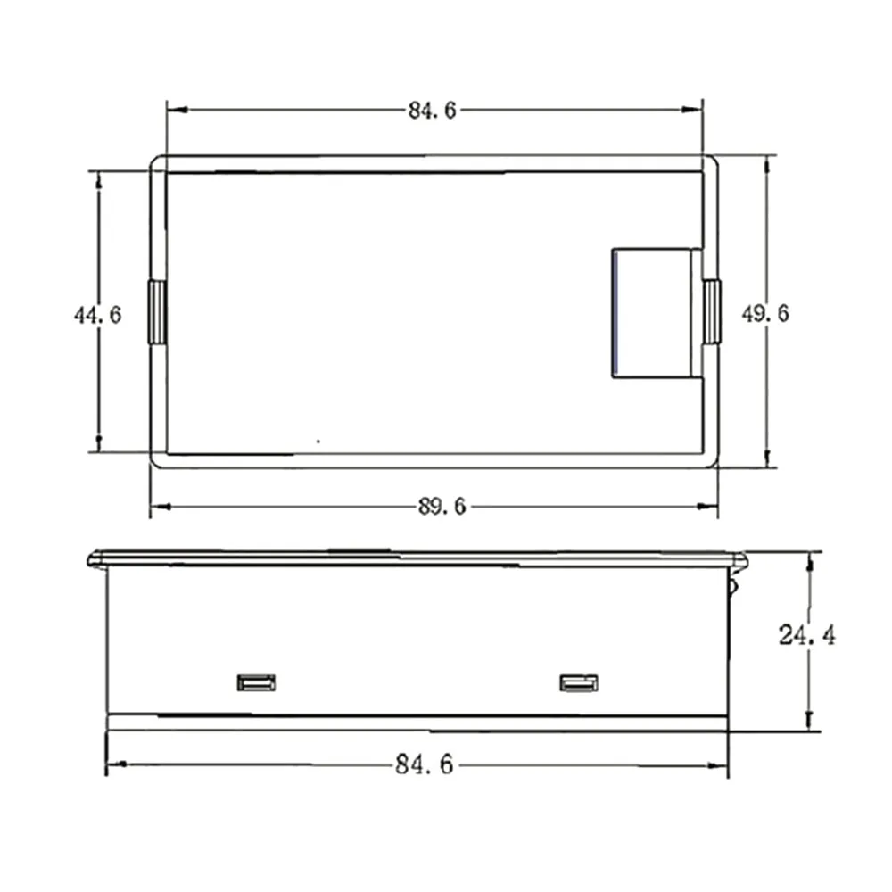 Цифровой светодиодный измеритель мощности 100 А постоянного тока Вольтметр