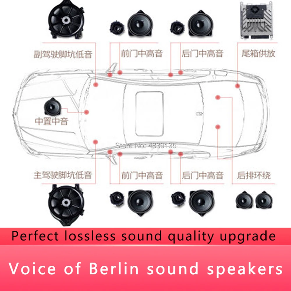 Подходит для Mercedes Benz новый C Class E S GLC оригинальный маленький Берлинский усилитель