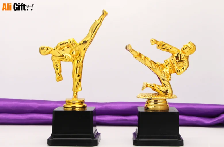 Трофеи трофеи золото 22 см высота горячая Распродажа спорт таэквондо|height| |