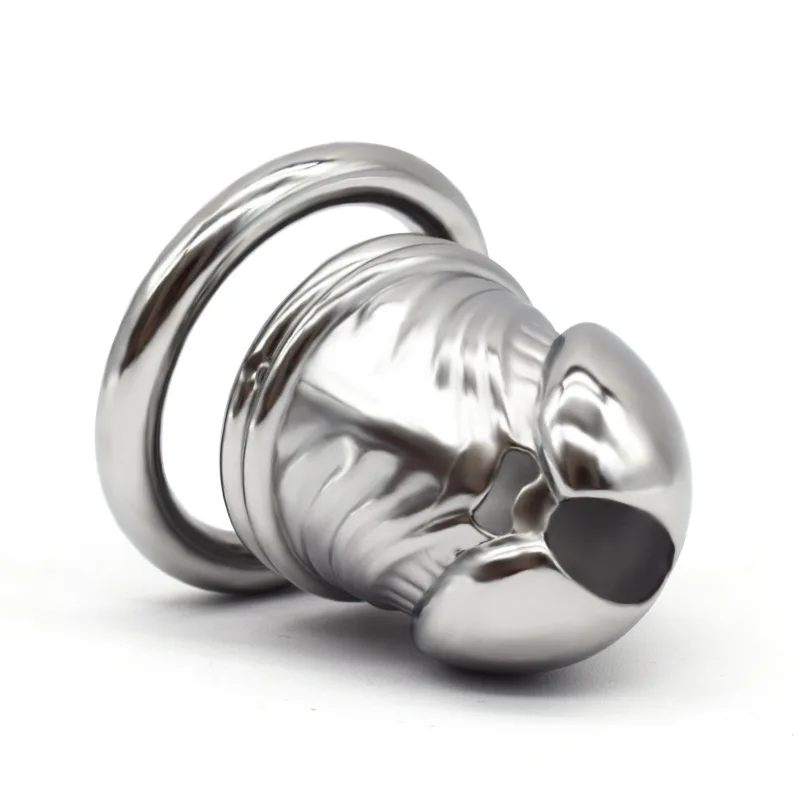 Замок клетка для пениса с головой верности из нержавеющей стали SM альтернативный