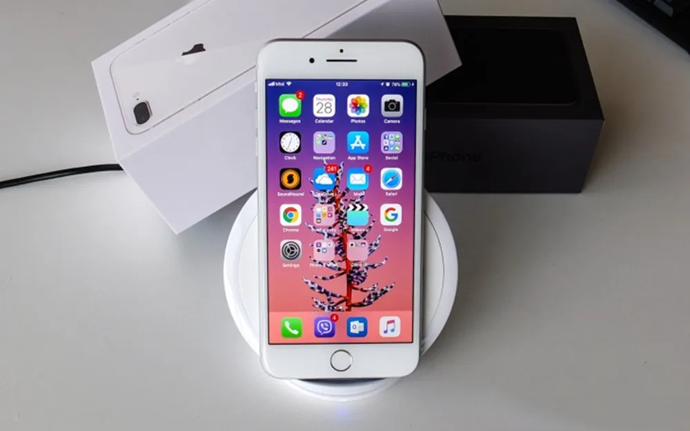 Разблокированный смартфон Apple iPhone 8Plus LTE ram 3 ГБ rom 64/256 ГБ Hexa Core 12.0MP 5," iOS с отпечатком пальца