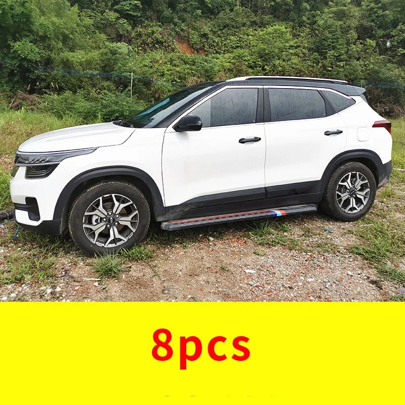 Для KIA seltos 2020 формовка окон из нержавеющей стали Decorativ KX3|Хромирование| |