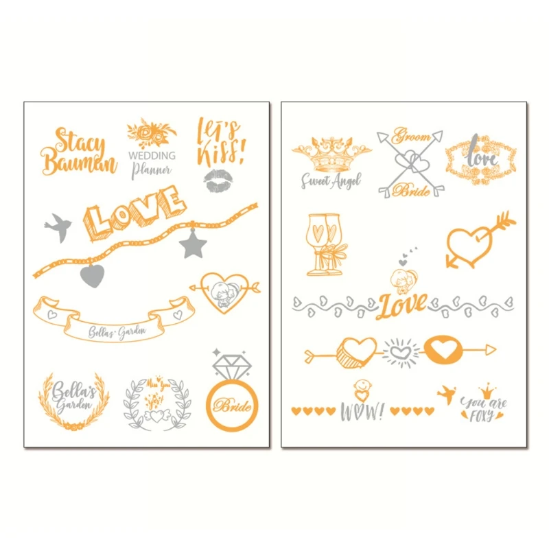 

5 шт невесты команда наклейки для временных татуировок девичник вечерние украшения 83XF