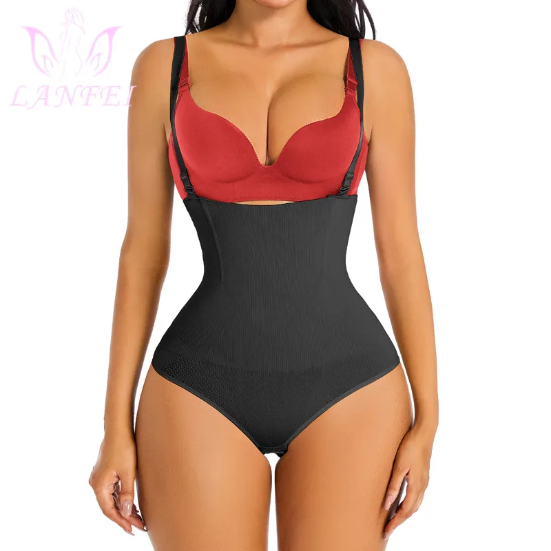 

LANFEI High Waist Thong Shaper Tummy Control Panties Body Shapers Women Slimming Underwear Belly Boyshort Body Suits Shapewear