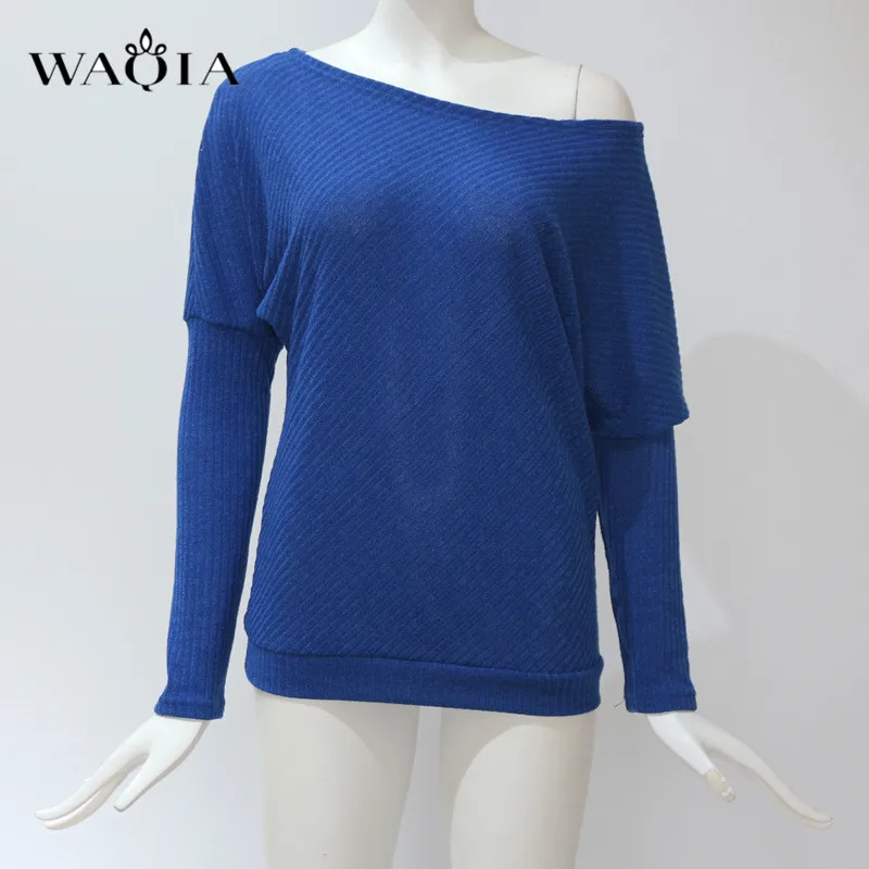 Женский трикотажный свитер сексуальный пуловер с рукавами летучая мышь джемпер