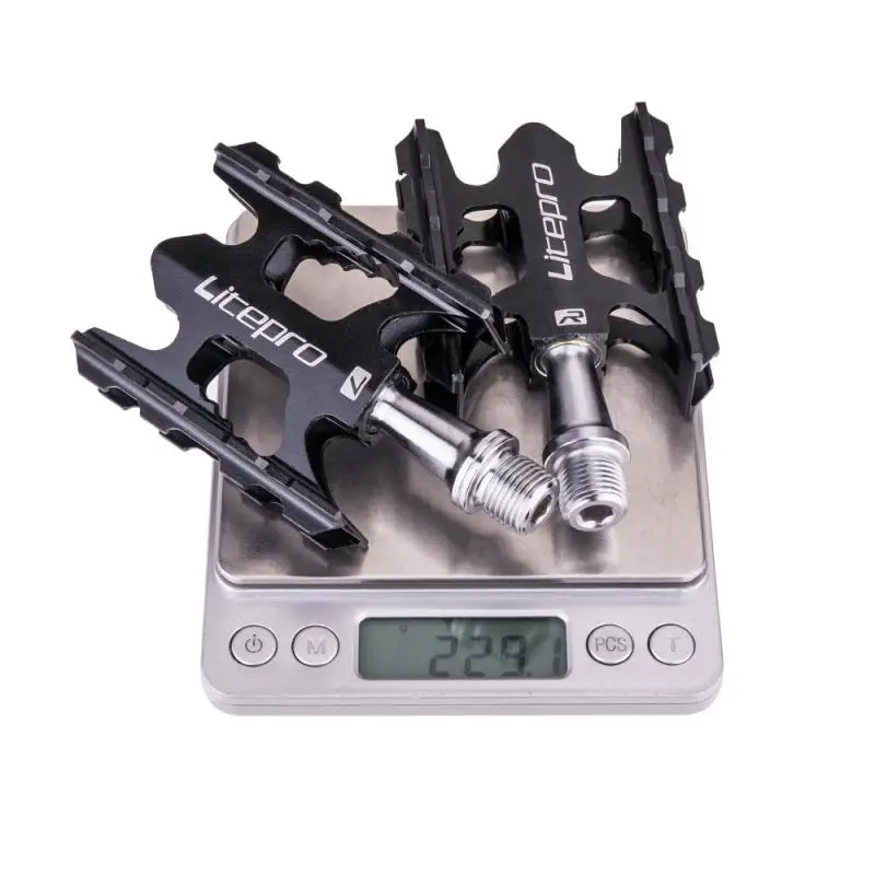 

2021 Ultra light folding bike pedal bearing aluminum alloy non-slip fit universal ped Lightweight Bike Pedals Cycling parts