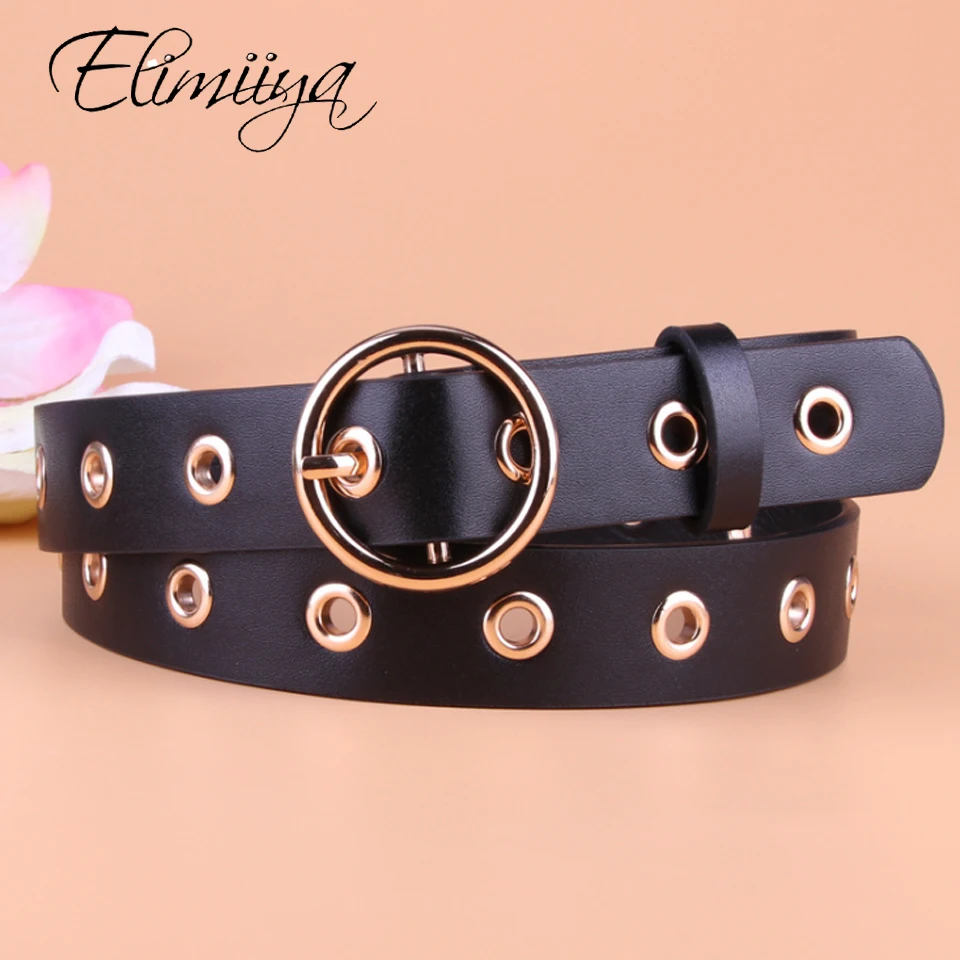 Leliiiya круглый ремень с пряжкой новый модный дизайн Дамский хиппи высокое качество