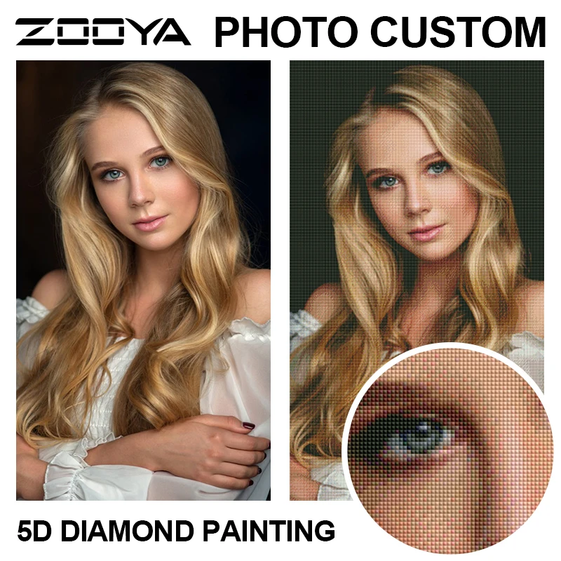 Алмазная 5D живопись на заказ полноразмерная и картина из круглых стразов мозаика