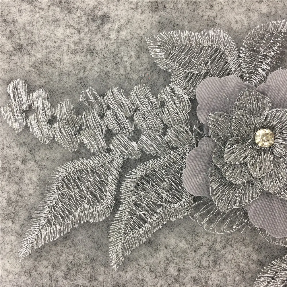 Кружевной воротник серебристого цвета 1 шт. товары для цветов аксессуары