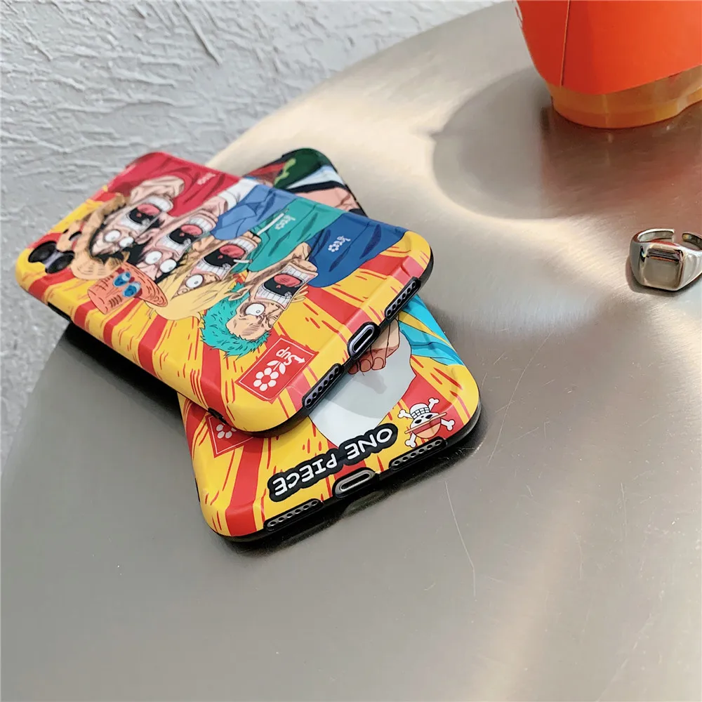 Manga Roronoa Zoro Case for iPhone 12 11 pro 7 8 plus X XS Max XR phone cases OP Japan Anime Luffy Ace TPU IMD back cover Coque | Мобильные