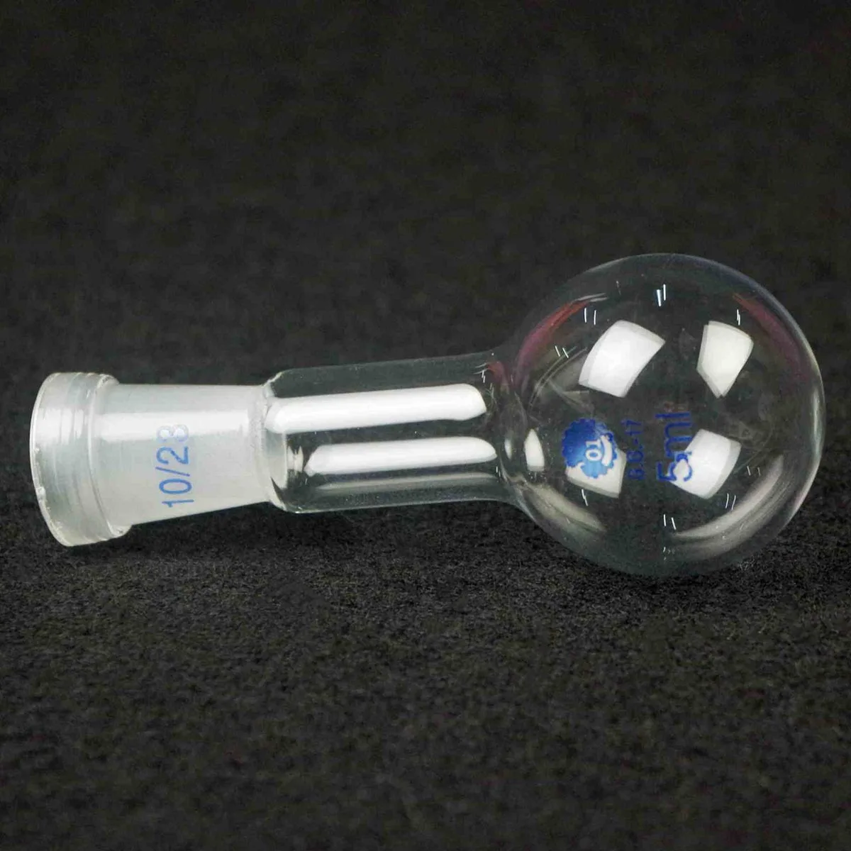 

5ml Quickfit 10# Socket Lab Glass Flask Round Bottom Single Short Neck Ware